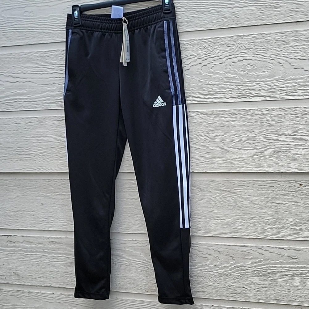 Adidas Girls Tiro track pants color black white NWT